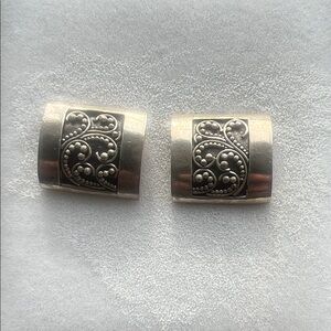 Sterling Silver Ornate Earrings